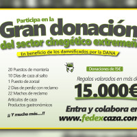 La Federación Extremeña de Caza prepara una gran donación