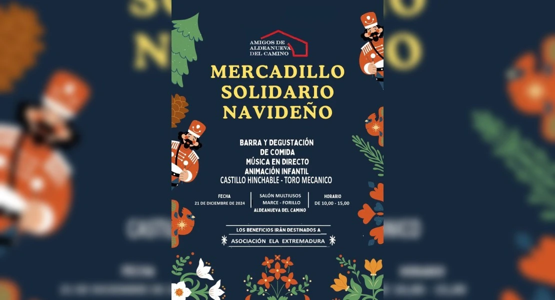 Aldeanueva del Camino luchará contra la ELA con su mercadillo navideño solidario