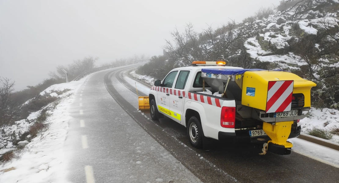 Actualizan el plan para combatir las nevadas y el hielo durante en Extremadura