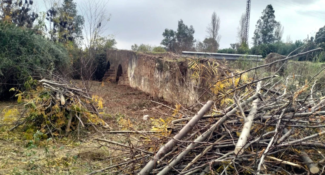 ¿Qué está pasando en el entorno de este histórico puente que comunicaba Badajoz con Cáceres?