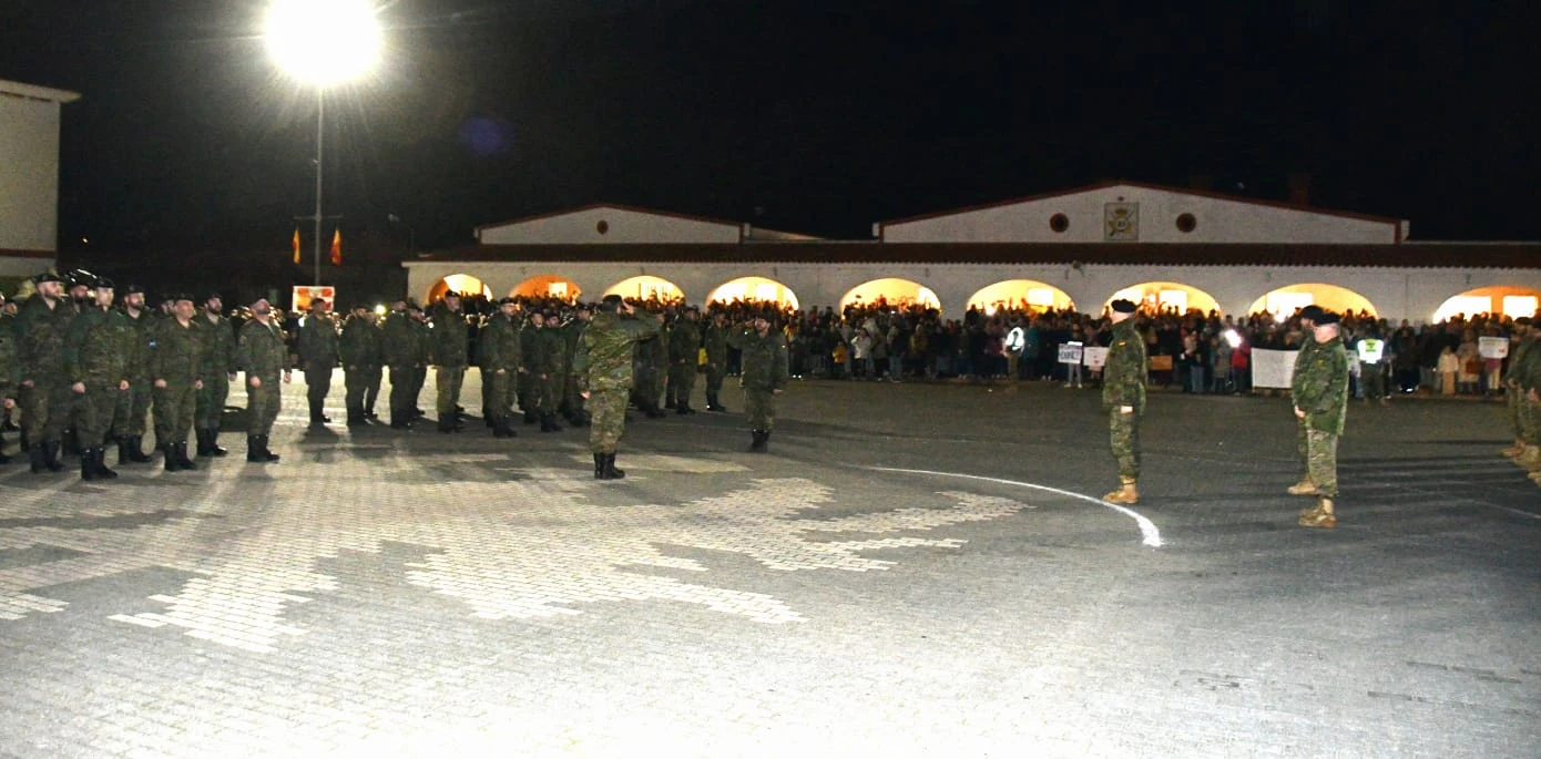 Alegría en Bótoa ante la llegada del segundo contingente de militares destinados en Letonia