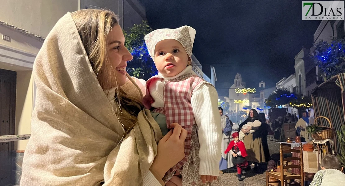 Valencia del Ventoso se vuelca con la celebración de su Belén viviente