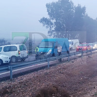 Un total de 10 heridos en un accidente múltiple en la A-5