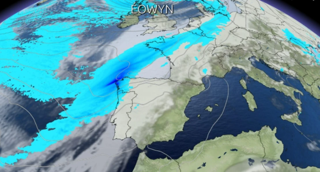 Se acerca otro fuerte temporal de lluvias y viento: así será la borrasca Éowyn