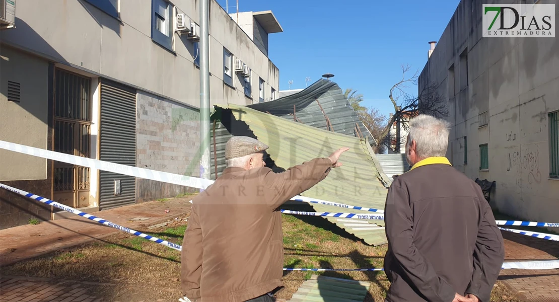 REPOR - La borrasca deja numerosos de destrozos en Badajoz