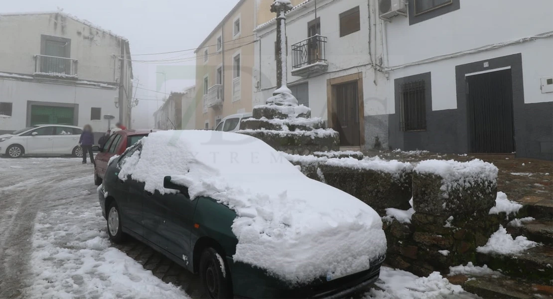 Los municipios de Badajoz y Cáceres donde podría nevar esta semana