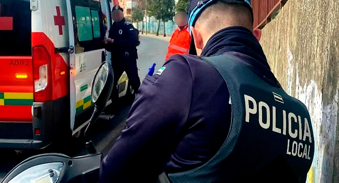 Siniestro vial en la avenida Adolfo Suárez de Badajoz