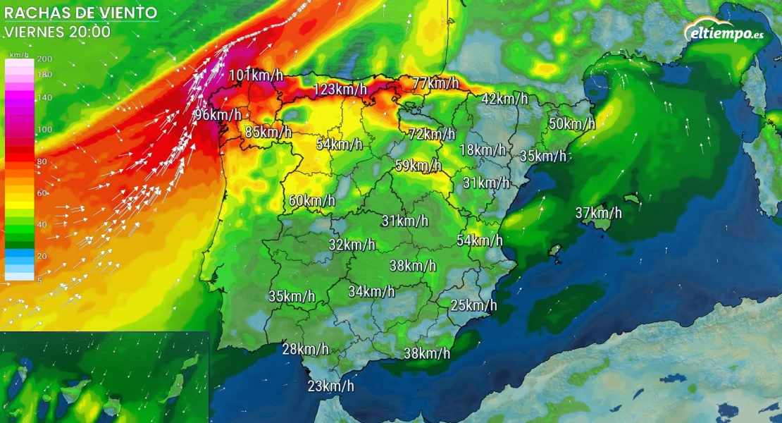 Éowyn se acerca a España: se esperan rachas de vientos de más de 100 km/h