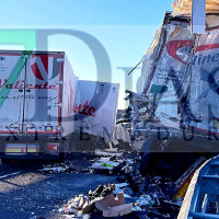 Imágenes del espectacular accidente en la A-66