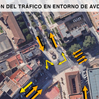 Nuevas obras en ronda del Pilar para poner un tramo de doble sentido