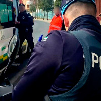 Siniestro vial en la avenida Adolfo Suárez de Badajoz