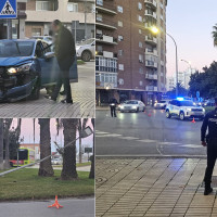 Segundo accidente de la mañana en Badajoz: tumba una farola en Valdepasillas