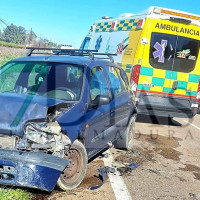 Colisión en la EX-110 cerca de la pedanía pacense de Valdebotoa