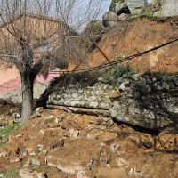 Imágenes de los destrozos de la borrasca en un pueblo extremeño