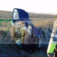 Un violento choque deja un herido cerca de Badajoz