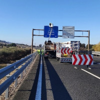 Quejas por las obras en la Autovía a la altura de Gévora