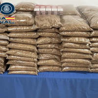 Detenido en la avenida de Elvas transportando más de 100 kg de picadura de tabaco