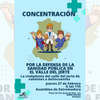 Manifestación por las condiciones de un Área de Salud extremeña