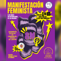 El lema del 8M en Badajoz: "Hermana escucha, en carnaval también se lucha"