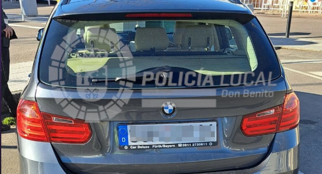 Detenido en Don Benito por circular con un coche robado