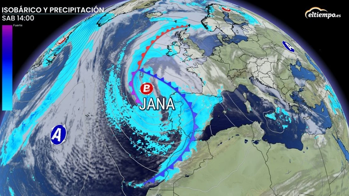 Llega la borrasca Jana: lluvias, nieve y viento este fin de semana