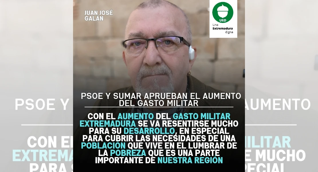 UED contra el aumento en gasto militar del Gobierno: “es una burla”