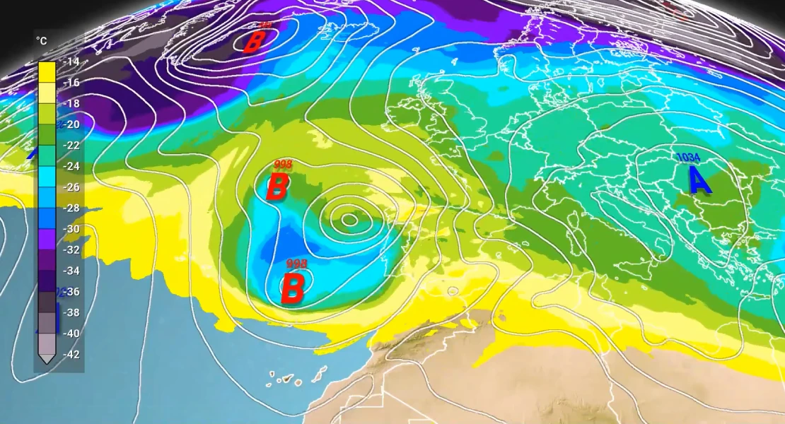 Lluvias intensas y vientos fuertes: así es el 'efecto Fujiwhara' que afectará a España los próximos días