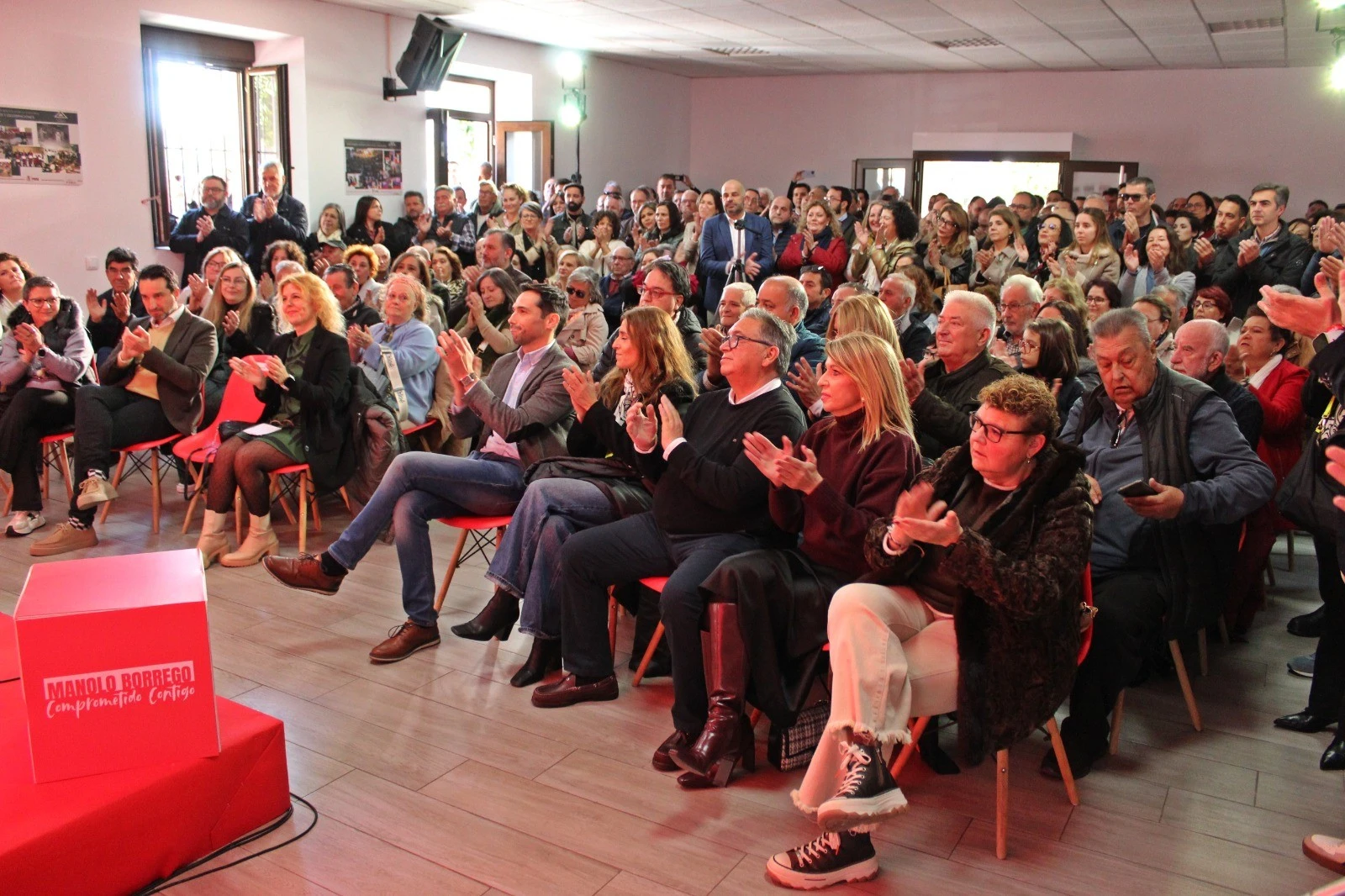 Manolo Borrego presenta su precandidatura a la Secretaría Provincial del PSOE en Badajoz