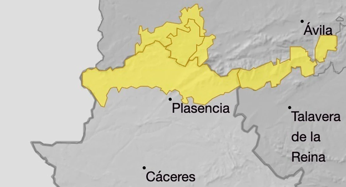 Extremadura continúa en alerta amarilla por lluvias en el norte de Cáceres