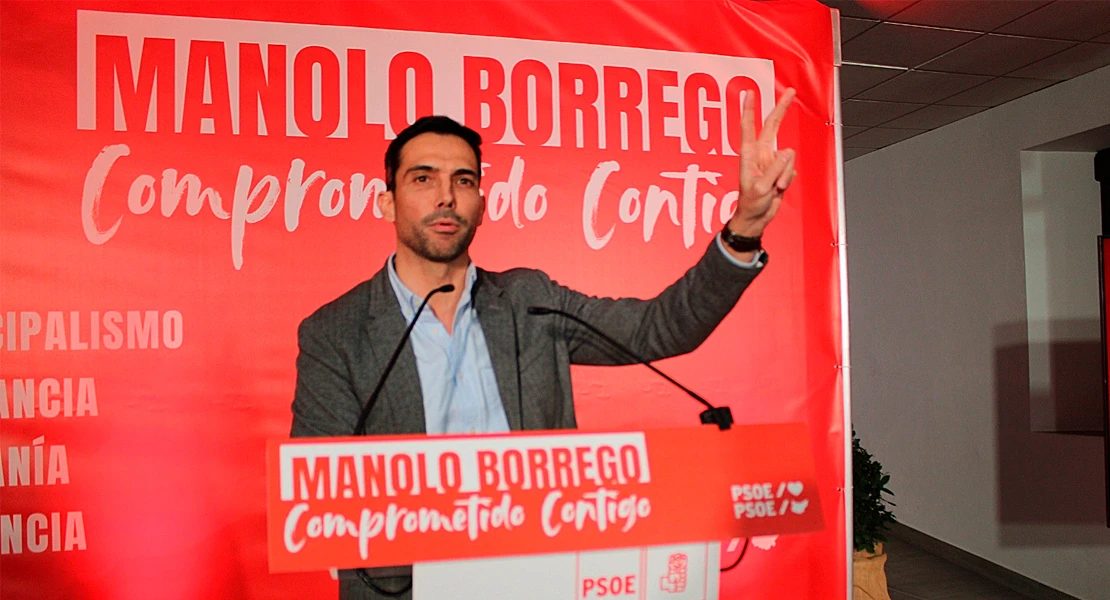 Manolo Borrego presenta su precandidatura a la Secretaría Provincial del PSOE en Badajoz