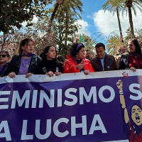 Gallardo en el 8M: "Las mujeres no quieren flores, sino derechos"