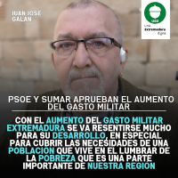 UED contra el aumento en gasto militar del Gobierno: “Es una burla”